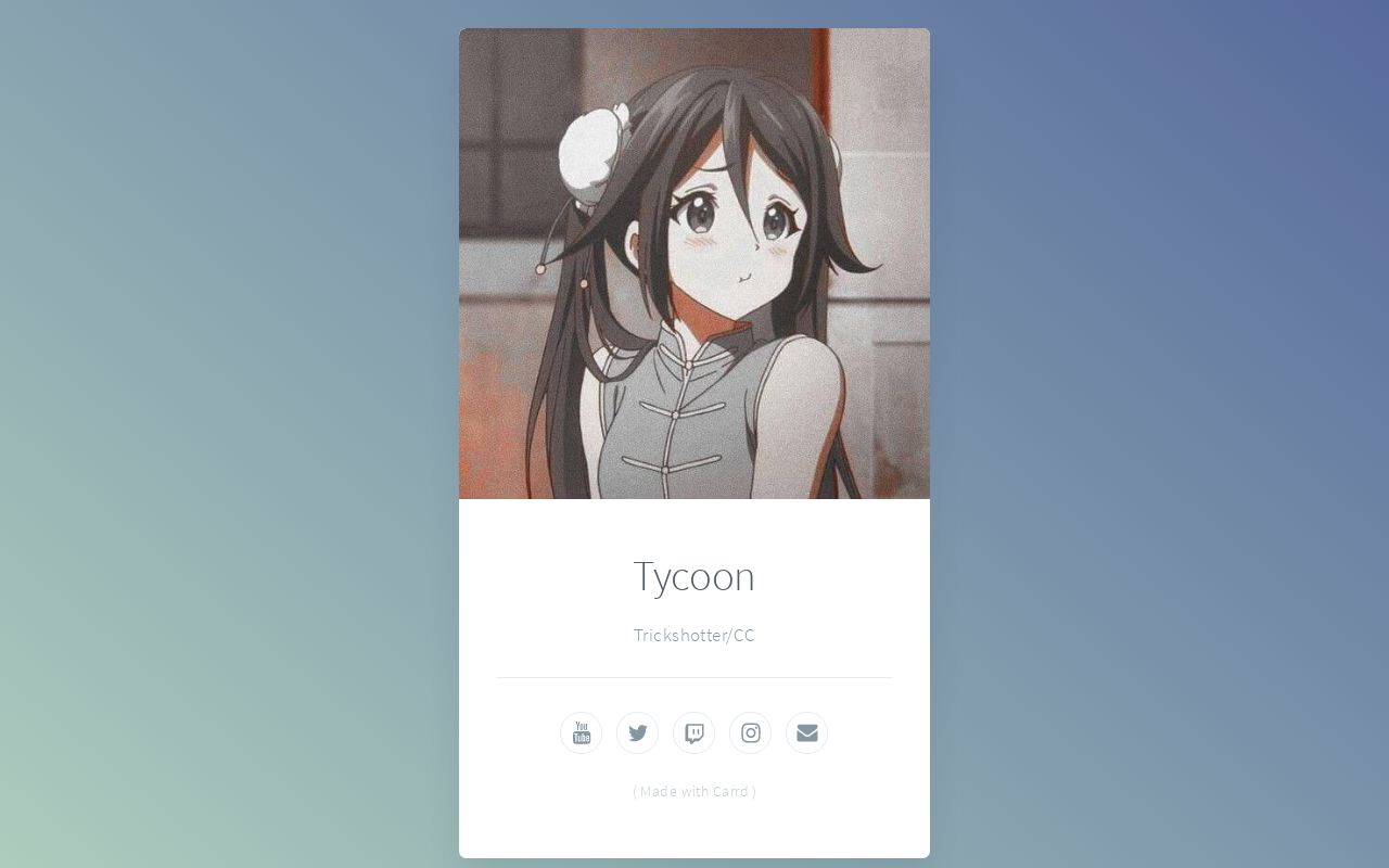 Carrd profile picture for @tycoon